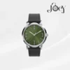 Timex Marlin Automatic 40mm Green – Green Dial Black Leather Strap Watch